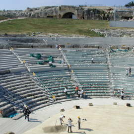 Attrezzamento Teatro Greco di Siracusa