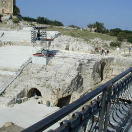 Attrezzamento Teatro Greco di Siracusa