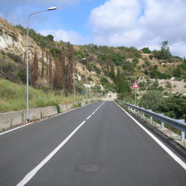 Strada e viadotto a Villafranca Tirrena