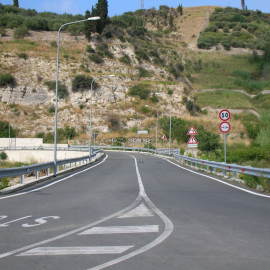 Strada e viadotto a Villafranca Tirrena