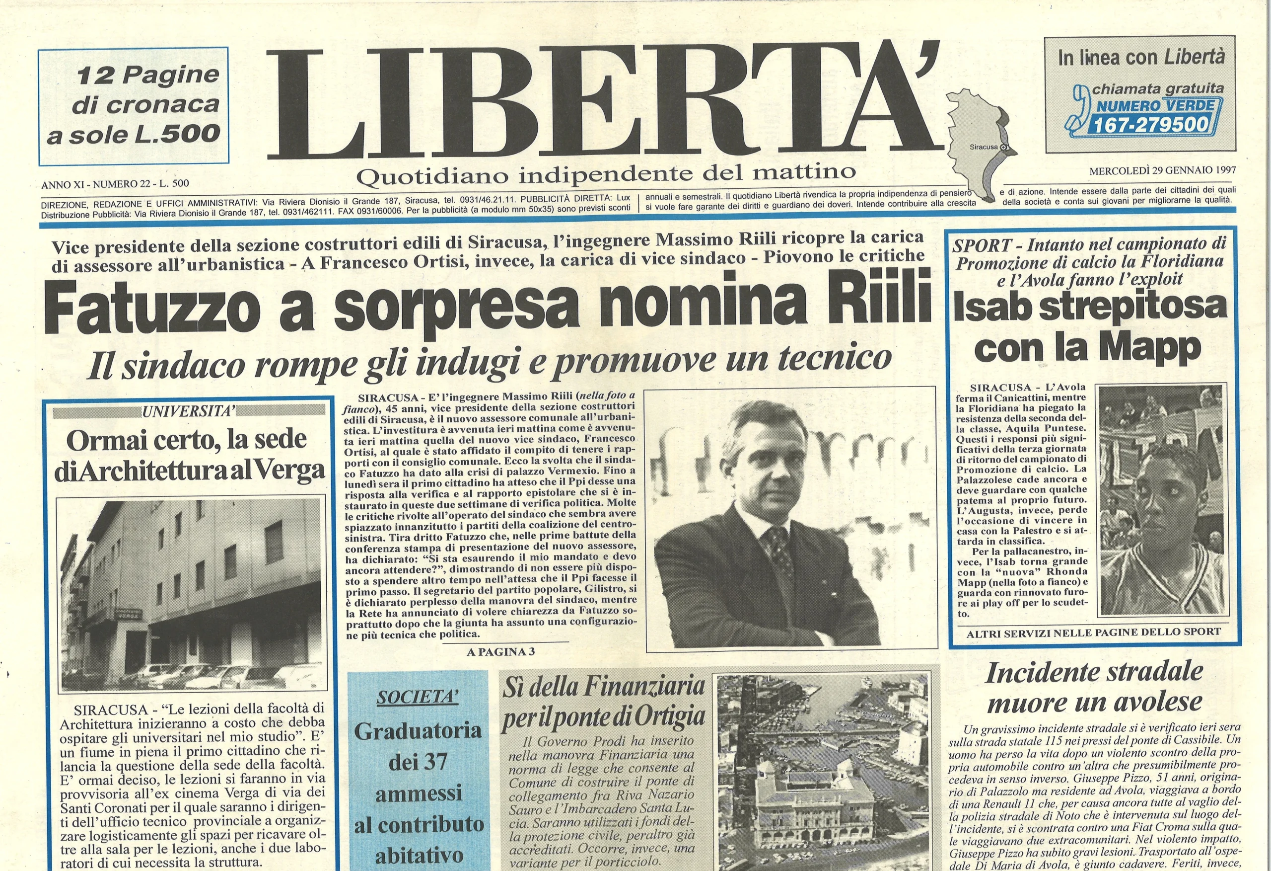 Nomina Assessore Riili